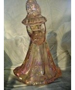 Fenton Art Glass Pedal Pink Iridized Bridesmaid Doll Figurine 1994 QVC - £46.28 GBP