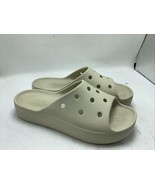 Crocs Classic Platform Slide Sandals Iconic Comfort Beige Women’s W 7 - $37.06 CAD
