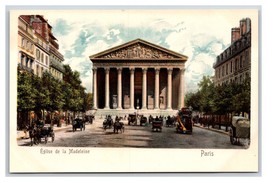 Eglise de la Madeleine Church Paris France UNP UDB Postcard C19 - £4.06 GBP