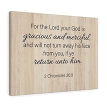 Express Your Love Gifts Bible Verse Canvas Gracious and Merciful 2 Chronicles 30 - £63.30 GBP