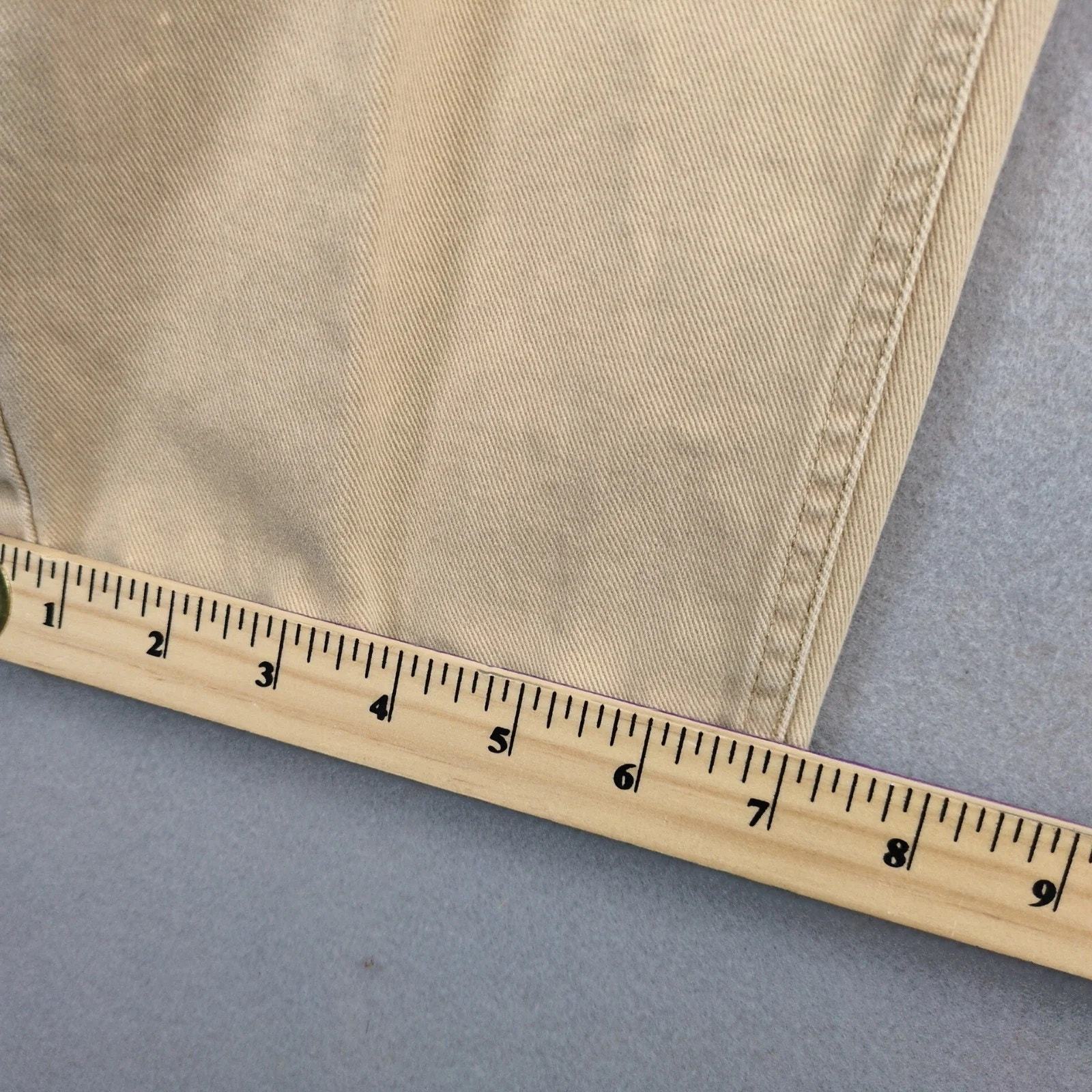 Talbots Beige Jeans Women's 18 Cotton Twill 34x29" Straight Leg Casual Preppy Item image 9