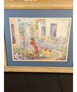 African American  Art Print Mom With Child In A Garden By Eugene La Foret - €54,53 EUR