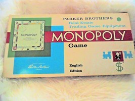 Vintage Monopoly Real Estate Trading Board Game - £80.52 GBP