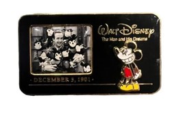 Disney  The Man and His Dreams Walt Disney and Mickey Mouse Black &amp; Whit... - £11.07 GBP