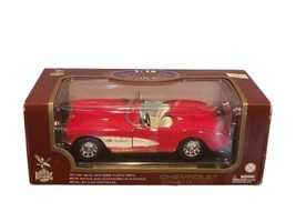 Road Tough 1957 Red Chevrolet Corvette Convertible 1:18 Scale Die Cast - £18.78 GBP