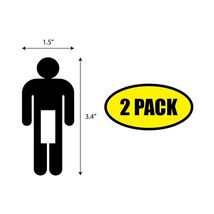 2 PACK - HUMAN MEN'S LIGHT SWITCH Sticker Decal Humor Funny VG0036 - $6.53