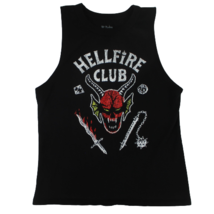 Junior Women M Black Hellfire Club Devil Eye Candy Tank Top T Shirt Biker - £7.89 GBP