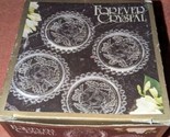 Forever Crystal Set of 4 Coasters in Original Box - Made in German Democ... - £39.65 GBP