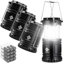 Etekcity 4 Pack Led Camping Lantern For Emergency Light Hurricane Supplies, - £26.72 GBP
