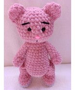 Crochet Funny Bear Plush doll, Height 9.84 inch/25cm, Amigurumi Funny Bear - $31.00