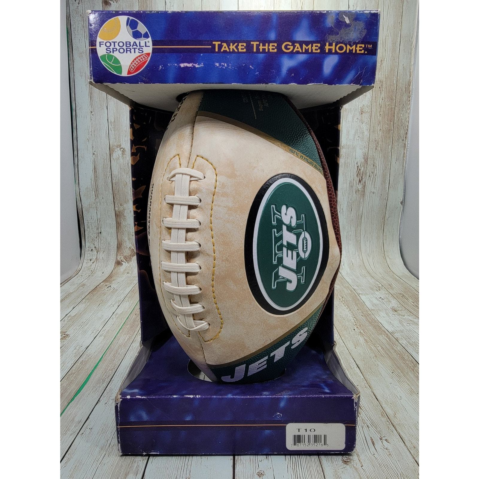 Vintage New York Jets Football Sports Take The Game Home Football Full S... - $37.97
