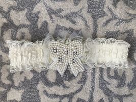 Lace Pearl Rhinestone White Waist Belt XXS XS Christmas Japanese Korea d... - £1.58 GBP