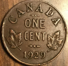 1929 High 9 Canada Small One Cent Penny Coin - £16.62 GBP