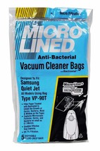 DVC Micro Lined Samsung VP-90 Quitejeft Paper Vacuum Bags 5 Pack - $10.46