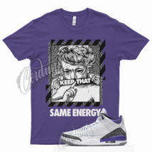 ENERGY Shirt for J1 3 Dark Iris Varsity Court Purple Cement Grey Elephant 13 - £18.25 GBP+