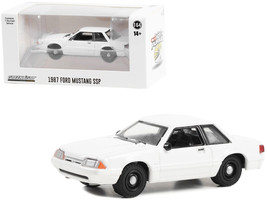 1987-1993 Ford Mustang SSP Police White Hot Pursuit Hobby Exclusive Series 1/64 - £14.71 GBP