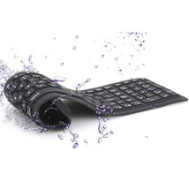 Bluetooth folding silicone keyboard Foldable silicone Bluetooth keyboard waterpr - £30.14 GBP