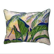 Betsy Drake Elephant Ear Plants Extra Large 20 X 24 Indoor Outdoor Pillow - £54.79 GBP