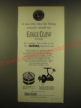1966 Eagle Claw Model ECM Spinning Reel Ad - A man who takes his fishing - £14.52 GBP