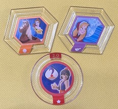 Disney Infinity Power Disc Beauty Belle, Frozen Anna, Rags to Riches Aladdin 2.0 - £7.79 GBP
