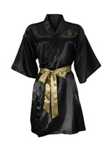 NCAA Womens Size L/XL Colorado Buffaloes Short Sleeve Kimono Black Bath Dorm Bed - £18.35 GBP