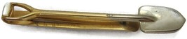 Swank Shovel Tie Bar Two Tone Vintage Men Dress Accessories - £15.81 GBP