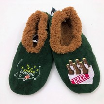 Snoozies Men&#39;s Football &amp; Beer Large 11/12 Drab Green - $241.39 MXN