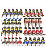 48pcs/set American Revolutionary War USA &amp; UK Solider Army Set Minifigur... - $12.89+