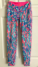Lilly Pulitzer Luxletic Leggings Pants Women&#39;s Pink Blue White Size XS - £33.47 GBP