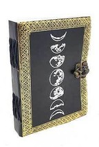 Silver Black Embossed Leather Journal by Celtic Knot (5x7 inches) - $1,378.78 MXN