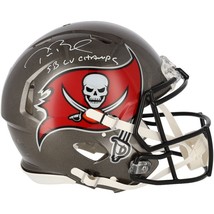 TOM BRADY Autographed &quot;SB LV Champs&quot; Buccaneers Authentic Speed Helmet F... - $4,395.00