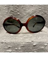 Vintage Oval Mod Sunglasses Oversized Tortoiseshell 1960s Retro Made In ... - $56.25