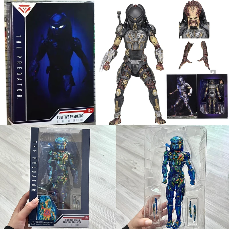 R action figure aliens vs predator thermal vision fugitive predator model toys doll for thumb200