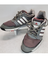 MENS SIZE 8 Adidas Adiwear Traxion Gray Red Athletic Golf Shoes EMG 004002 - $24.46 CAD