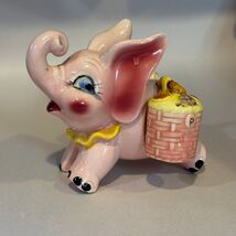 Vintage Thames 50&#39;s Pink Elephant Salt and Pepper Shakers Japan Novelty ... - $56.04 CAD