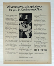 vintage 1971 Coshocton Ohio Hospital Blue Cross PRINT AD nurses - £11.67 GBP
