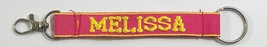 MELISSA Personalized Keychain Yellow / Pink - $9.89
