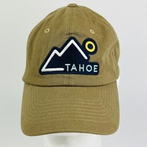 Lake Tahoe California Hat Adult Adjustable Strap Back Tan Baseball Cap NEW Mtn - £14.65 GBP