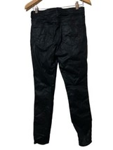 GAP True Skinny High Rise Black Coated Denim Jeans Size 28/ 6 Regular WO... - $21.68