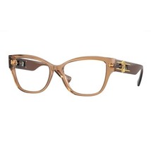 VERSACE VE3347 5436 Brown Transparent 54mm Eyeglasses New Authentic - $146.99