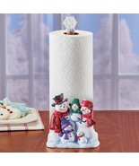 Frosty The Snowman &amp; Family Christmas Kitchen Paper Towel Holder Holiday... - £17.32 GBP