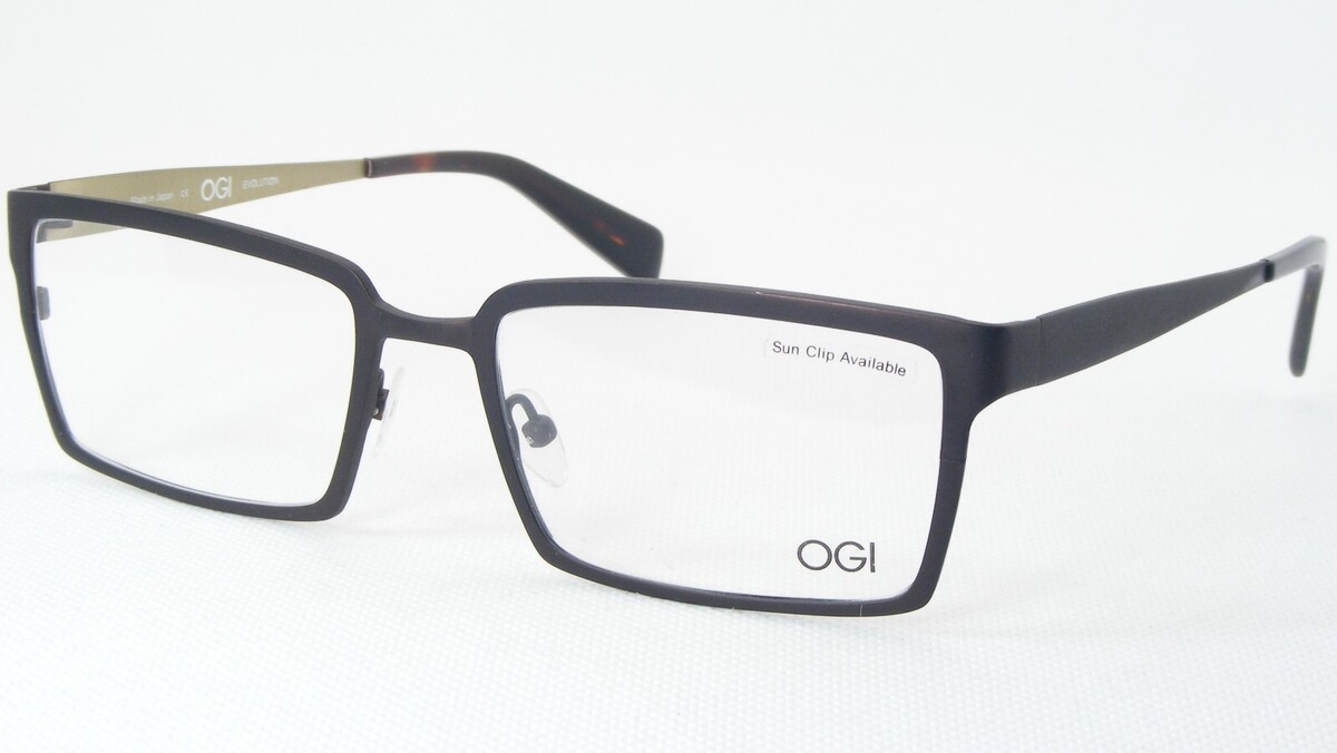 OGI Evolución 5042 1321 Satén Marrón Oscuro Gafas Titanio 54-18-140mm ( ... - $86.11