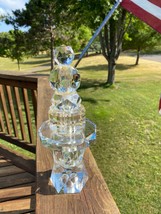 Crystal Pillar Riser Pedestal Wedding Party Centerpiece Decor 10.5" 3.5 lb Heavy - $31.48