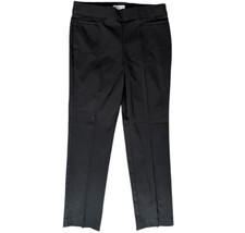 Liz Claiborne Womens Size 12 Lisa Pant Black Pull-on Straight Leg Elasti... - $18.99