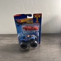 Hot Wheels Monster Trucks Race Day Diecast + Crushed Car (Sudden Stop) -... - $12.64