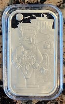 2022 Trump Halloween &quot;Trumpenstein&quot; 1 Oz .999 Silver Art Bar by CMG Mint... - £59.71 GBP
