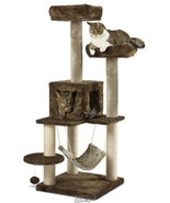 Kitty Power Paws Cat Condo 19&quot;Lx19&quot;Dx52&quot;H Scratching Kitten Posts Restin... - £75.67 GBP