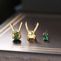 Loki Helmet Jewelry Set For Women Superhero Thor Loki Horns Matching Stud Earrin - £18.06 GBP
