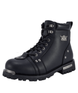 Dream Apparel Men&#39;s Motorcycle Biker Boots Waterproof Faux Leather Side ... - $1,618.16 MXN