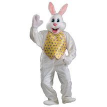 Rubies Adult Deluxe Bunny Costume With Mascot Head,White,One Size - £395.14 GBP
